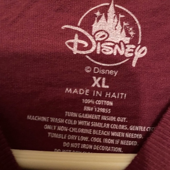 Burgundy and black Mickey Mouse twilight zone graph tee - Picture 3 of 3